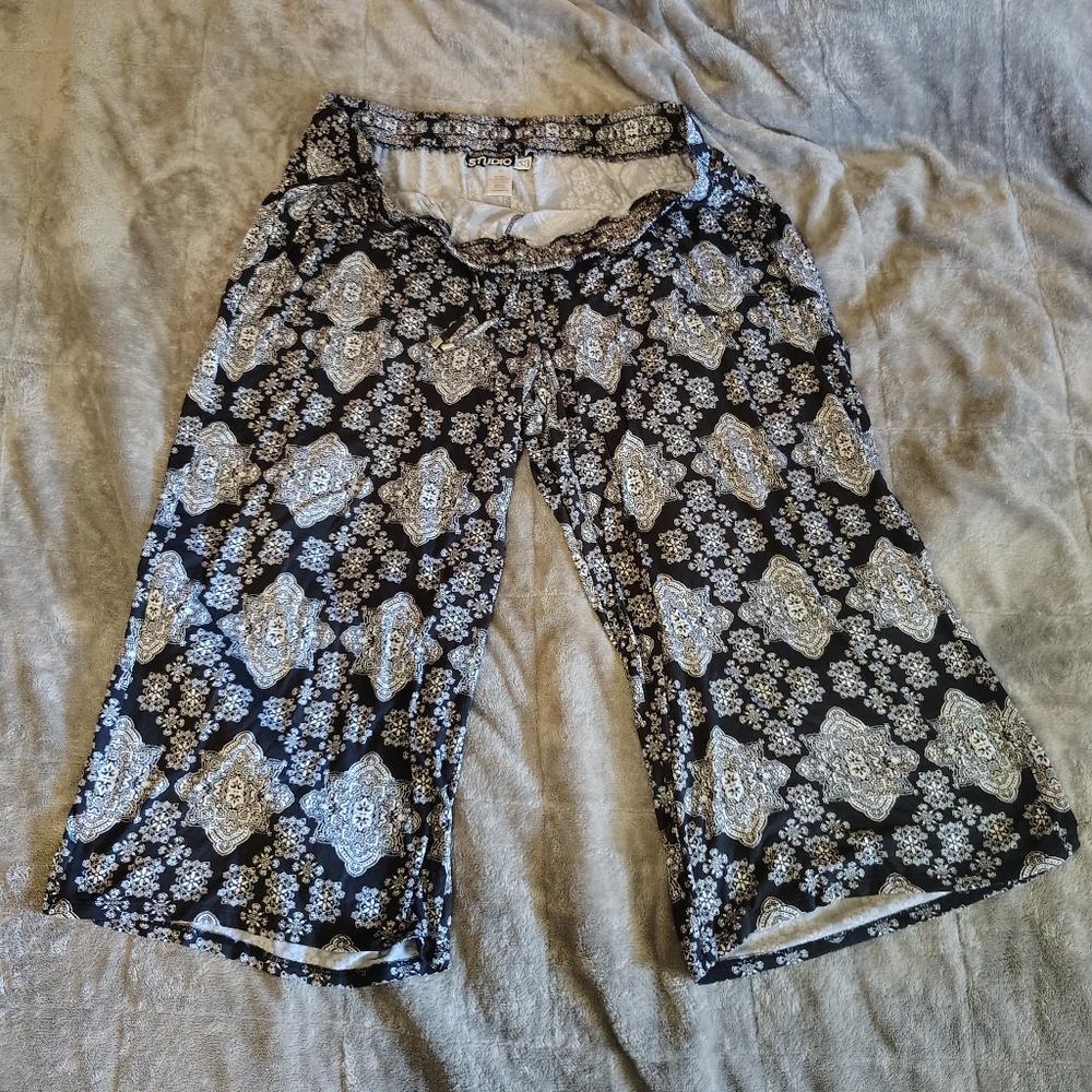 Studio Monochrome Patterned Trousers